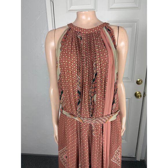 NEW Nikita Mhaisalkar Anthropologie Women's Maxi Dress Large Halter boho MM25 - Picture 2 of 9